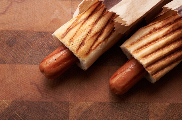 To franske hotdogs
